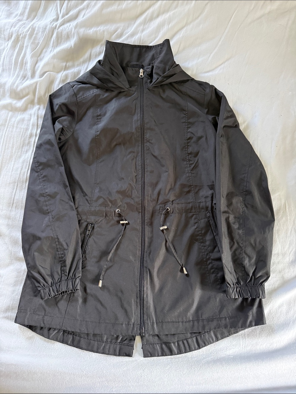Women’s Black Hooded Anorak Jacket
